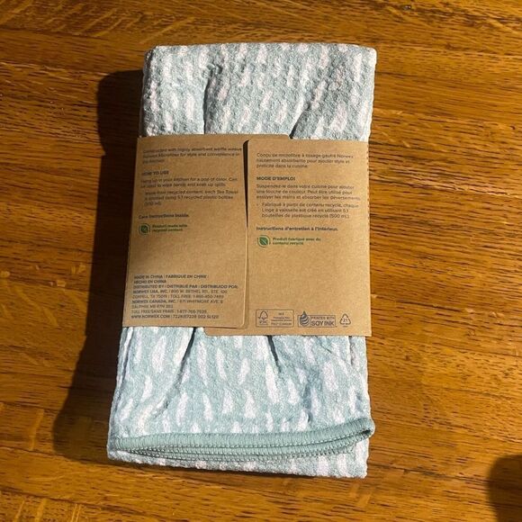 Norwex Tea Towels Limited Edition Soft Blossoms/Brush Strokes NWT - Picture 6 of 11